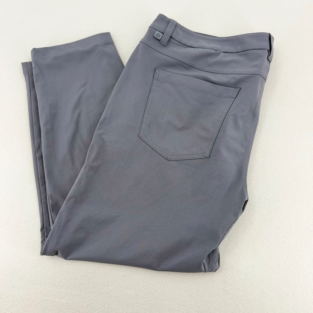 Lululemon ABC Slim-Fit 5-Pocket Pant 38" Warpstreme Grey Technical Casual Exc
